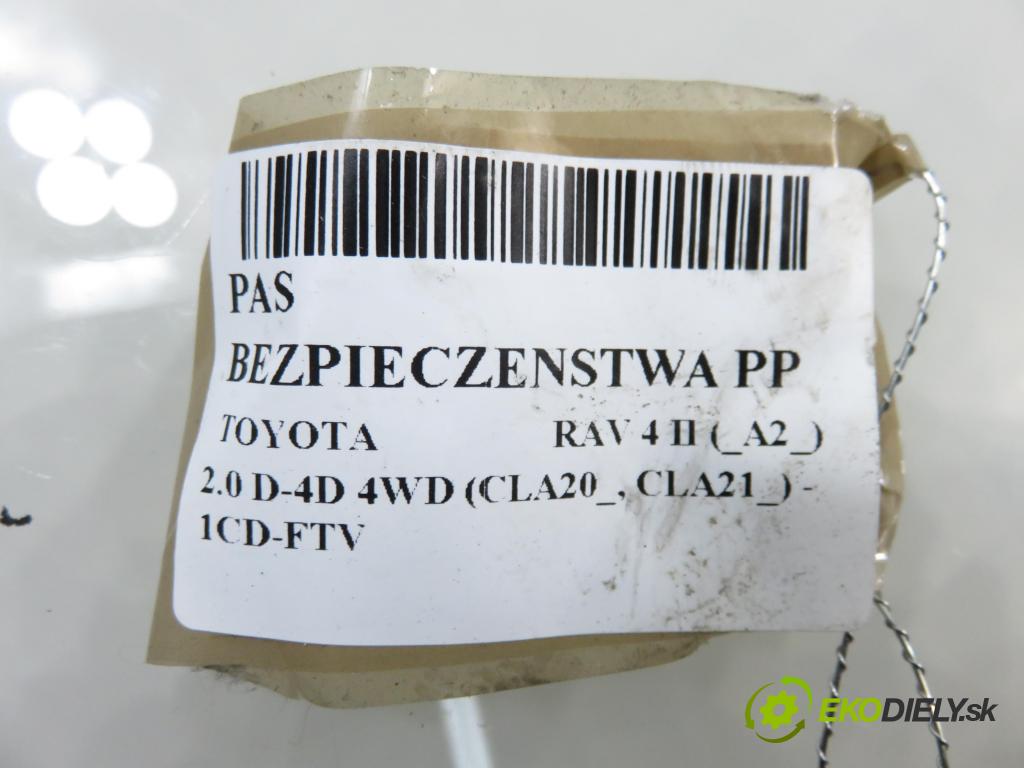 TOYOTA RAV 4 II (_A2_) SUV 2003 85,00 2.0 D-4D 4WD 116 - 1CD-FTV 1995,00 Držiak bezpečnostný PP 7J4550P