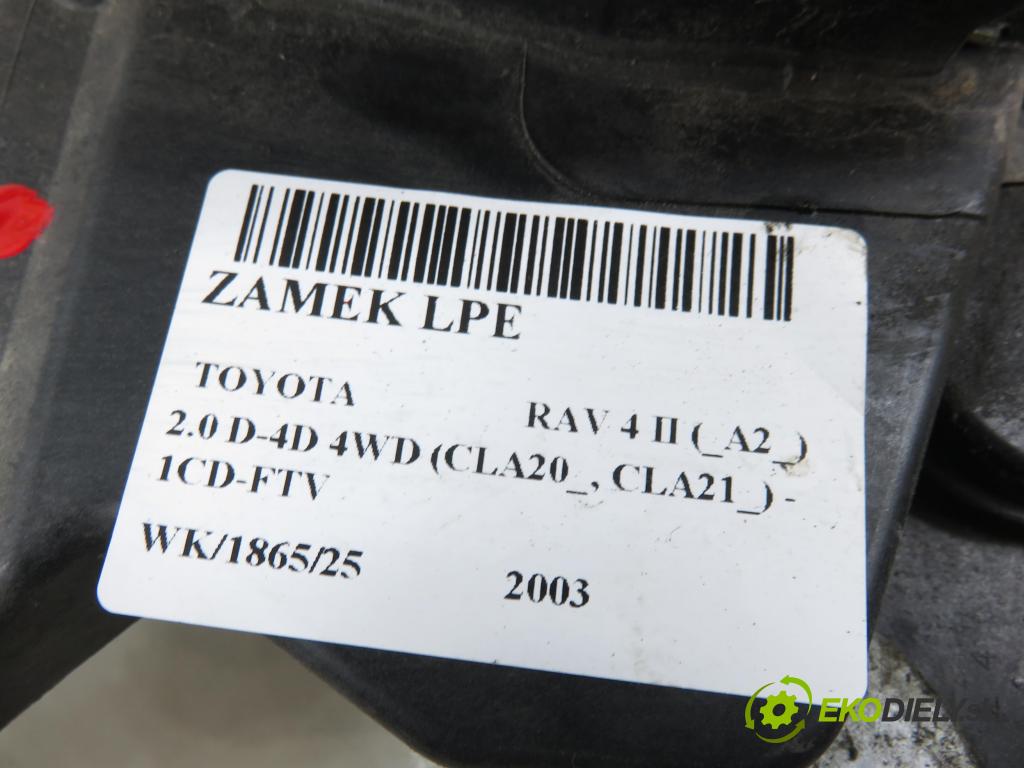 TOYOTA RAV 4 II (_A2_) SUV 2003 85,00 2.0 D-4D 4WD 116 - 1CD-FTV 1995,00 zámok