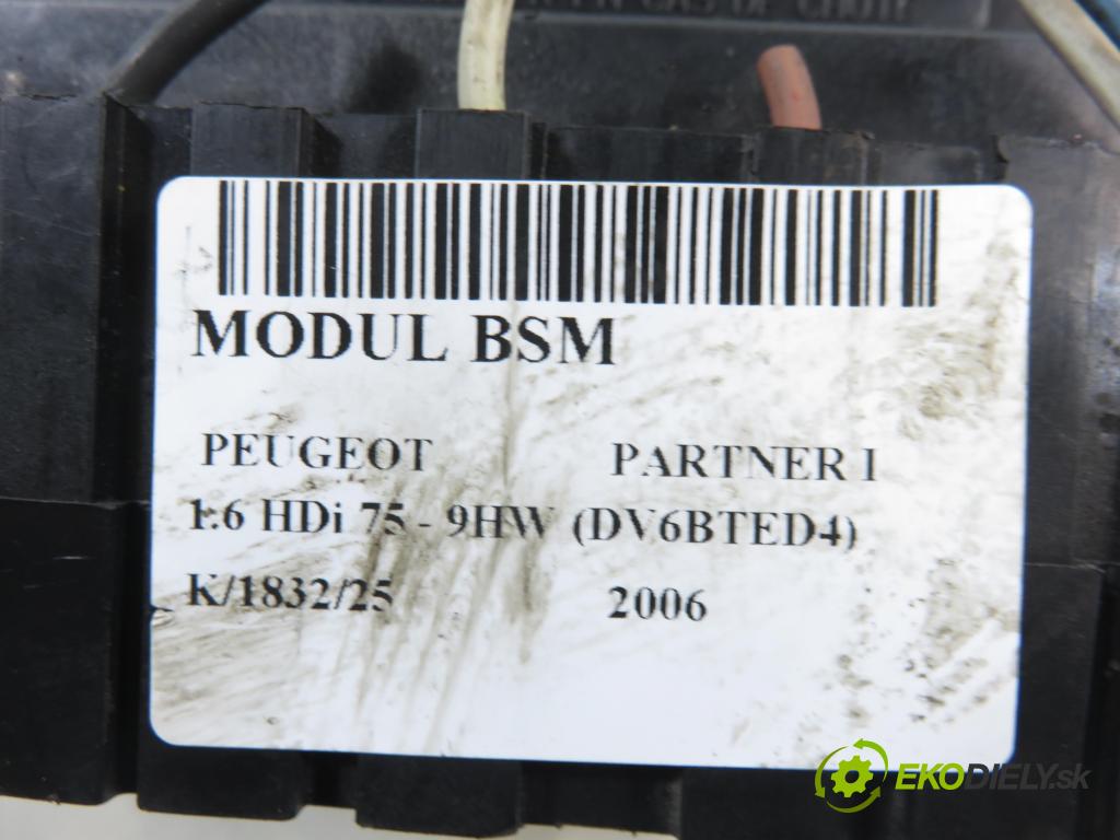 PEUGEOT PARTNER Combispace (5F) KOMBIVAN 2006 55,00 1.6 HDi 75 - 9HW (DV6BTED4) 1560,00 MODUL BSM U118470002J ; 9650618580