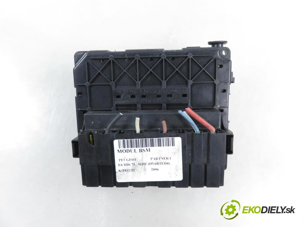 PEUGEOT PARTNER Combispace (5F) KOMBIVAN 2006 55,00 1.6 HDi 75 - 9HW (DV6BTED4) 1560,00 MODUL BSM U118470002J ; 9650618580