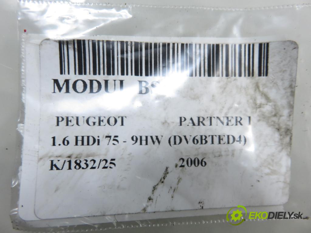 PEUGEOT PARTNER Combispace (5F) KOMBIVAN 2006 55,00 1.6 HDi 75 - 9HW (DV6BTED4) 1560,00 MODUL BSI S118085320F ; 9657999680
