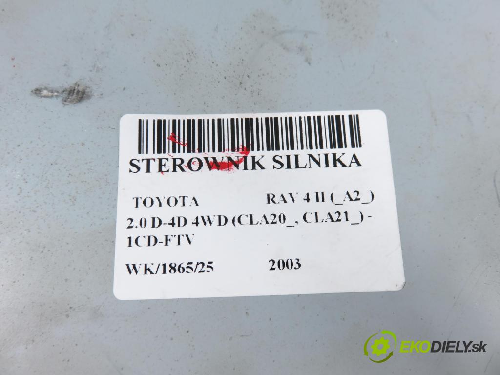 TOYOTA RAV 4 II (_A2_) SUV 2003 85,00 2.0 D-4D 4WD 116 - 1CD-FTV 1995,00 Riadiaca jednotka Motor 8966142780 ; 1758005192