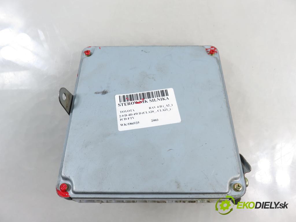 TOYOTA RAV 4 II (_A2_) SUV 2003 85,00 2.0 D-4D 4WD 116 - 1CD-FTV 1995,00 Riadiaca jednotka Motor 8966142780 ; 1758005192