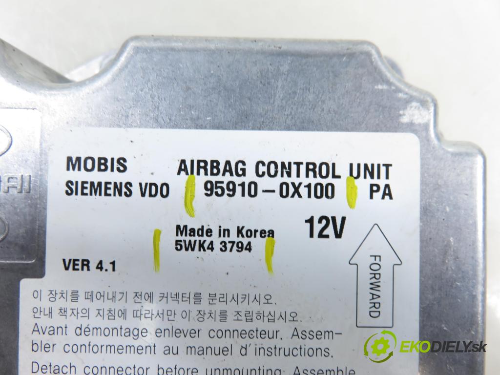 HYUNDAI i10 (PA) HB 2009 57,00 1.2 16V - G4LA 1248,00 MODUL air BAG 959100X100 ; 5WK43794
