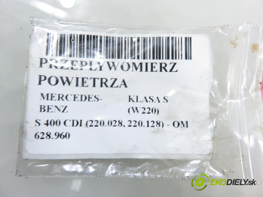 MERCEDES-BENZ KLASA S (W220) SEDAN 2003 191,00 S 400 CDI V8 260 - OM 628.960 3996,00 váha vzduchu vzduchu 5WK9633 ; 0000941749