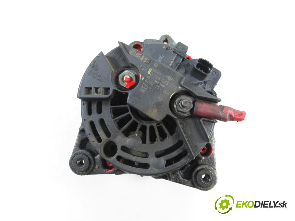 RENAULT LAGUNA II (BG0/1_) LIFTBACK 2004 88,00 1.9 dCi (BG08, BG0G) - F9Q 674 1870,00 Alternátor 8200251006 ; 0124525076 (Alternátor)