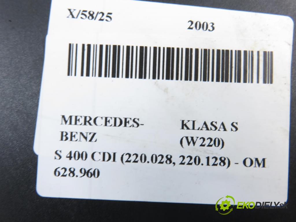 MERCEDES-BENZ KLASA S (W220) SEDAN 2003 191,00 S 400 CDI V8 260 - OM 628.960 3996,00 Riadiaca jednotka prevodovky 0325453932 ; 5WP20005EK