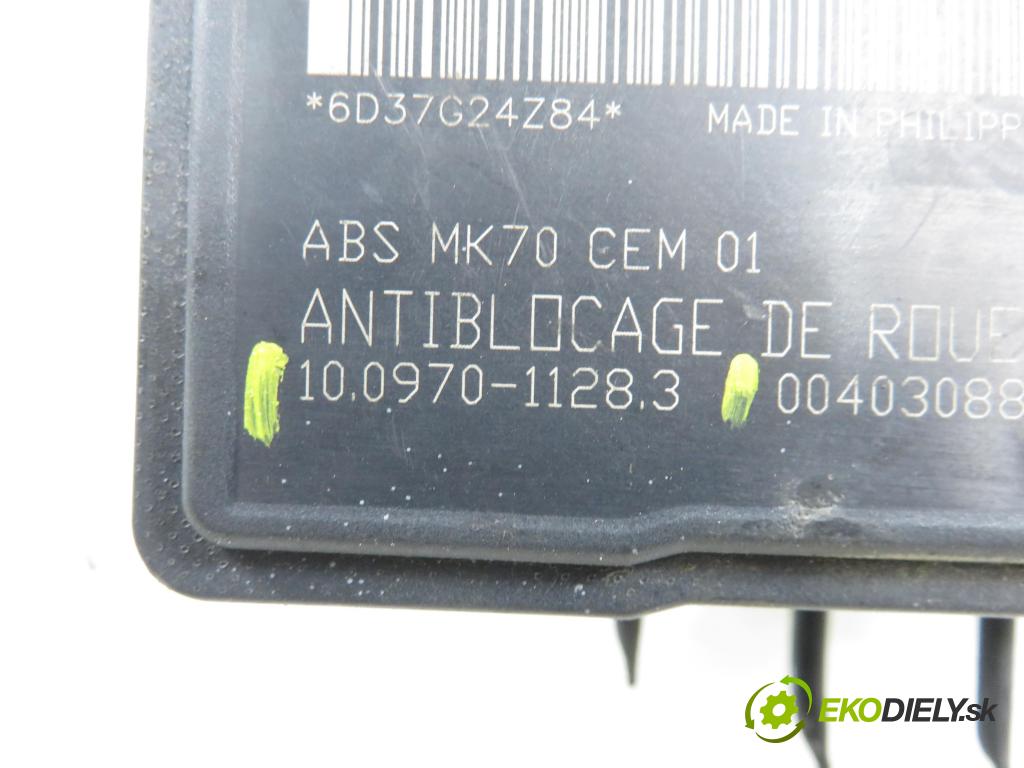 PEUGEOT 206 liftback (2A/C) HB 2007 50,00 1.4 HDi 8V 70 - 8HZ 1398,00 Pumpa ABS 10097011283 ; 10020700684 ; 9659136980 (Pumpa ABS)