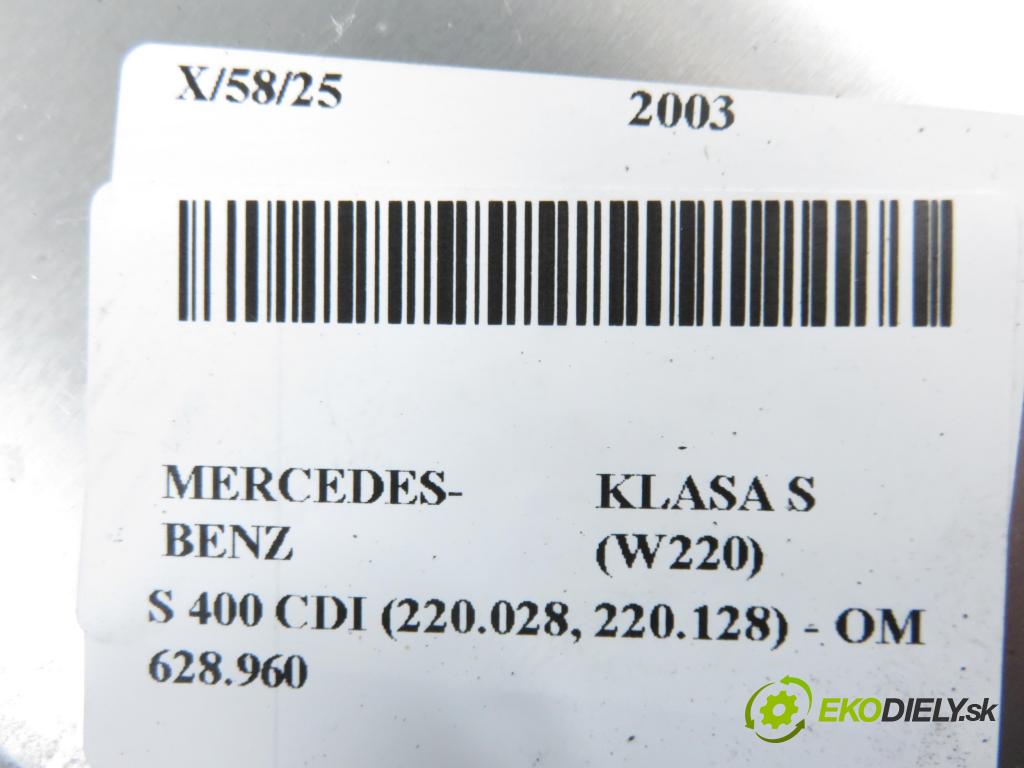 MERCEDES-BENZ KLASA S (W220) SEDAN 2003 191,00 S 400 CDI V8 260 - OM 628.960 3996,00 Riadiaca jednotka ESP 2205453532 ; 0265109745