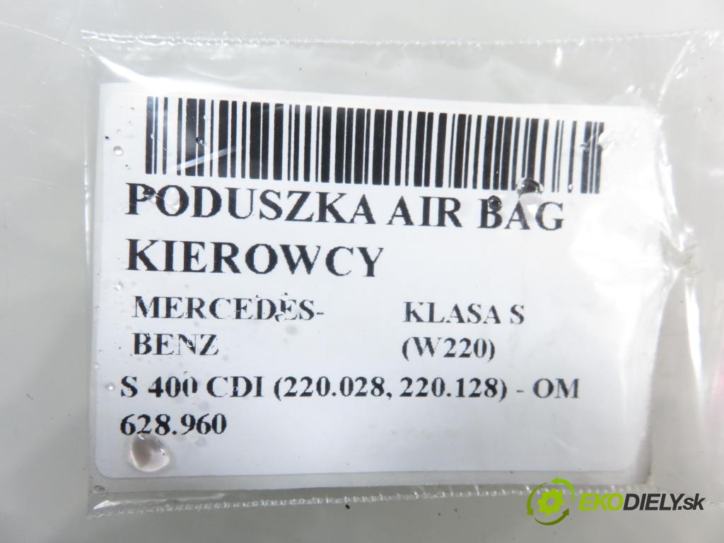 MERCEDES-BENZ KLASA S (W220) SEDAN 2003 191,00 S 400 CDI V8 260 - OM 628.960 3996,00 AirBag air BAG volantu 2204602598 ; 2208218279