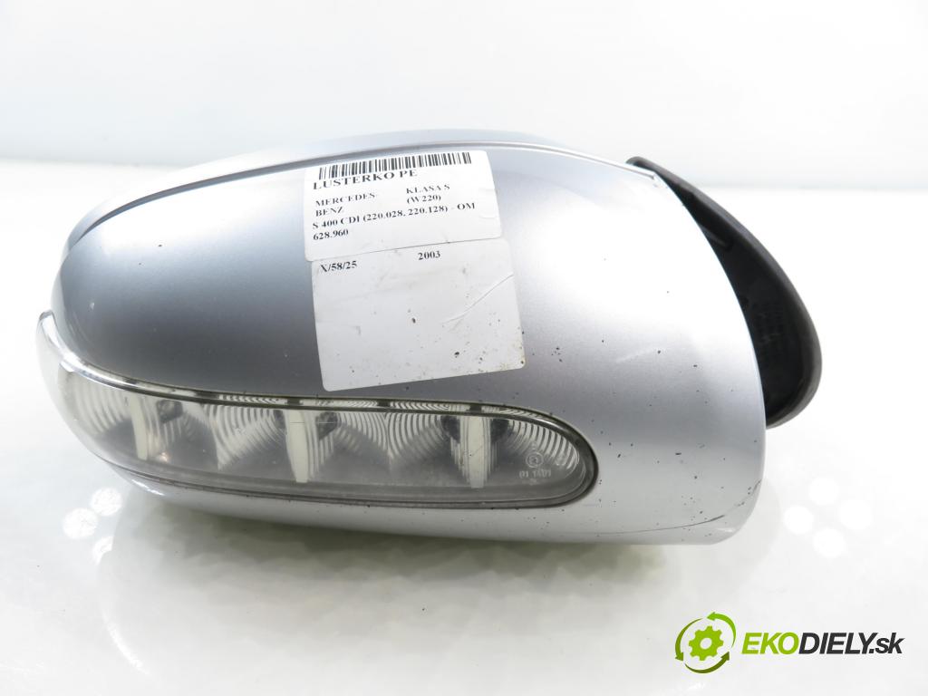 MERCEDES-BENZ KLASA S (W220) SEDAN 2003 191,00 S 400 CDI V8 260 - OM 628.960 3996,00 Spätné zrkadlo 2208101616