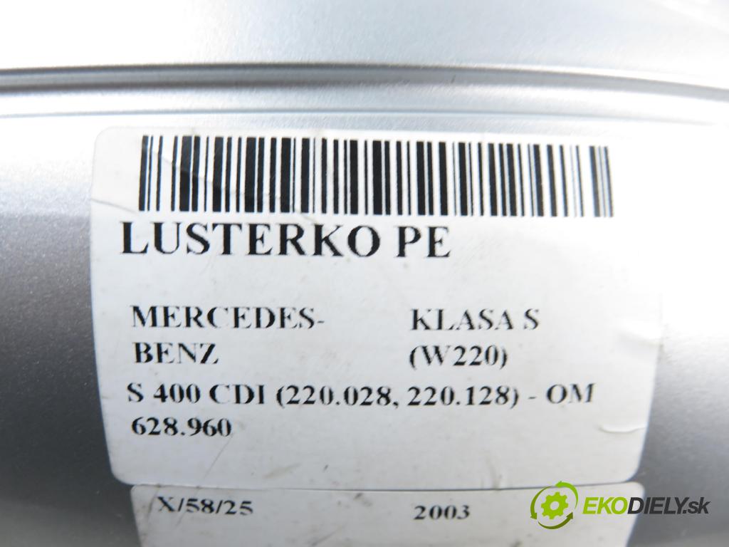 MERCEDES-BENZ KLASA S (W220) SEDAN 2003 191,00 S 400 CDI V8 260 - OM 628.960 3996,00 Spätné zrkadlo 2208101616