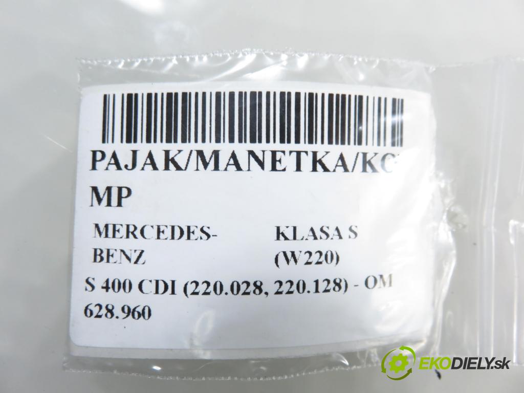 MERCEDES-BENZ KLASA S (W220) SEDAN 2003 191,00 S 400 CDI V8 260 - OM 628.960 3996,00 páčka/prepínač 0004640318 ; 2205400945