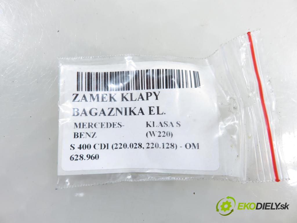 MERCEDES-BENZ KLASA S (W220) SEDAN 2003 191,00 S 400 CDI V8 260 - OM 628.960 3996,00 zámok dverí kufor EL. 2207500185