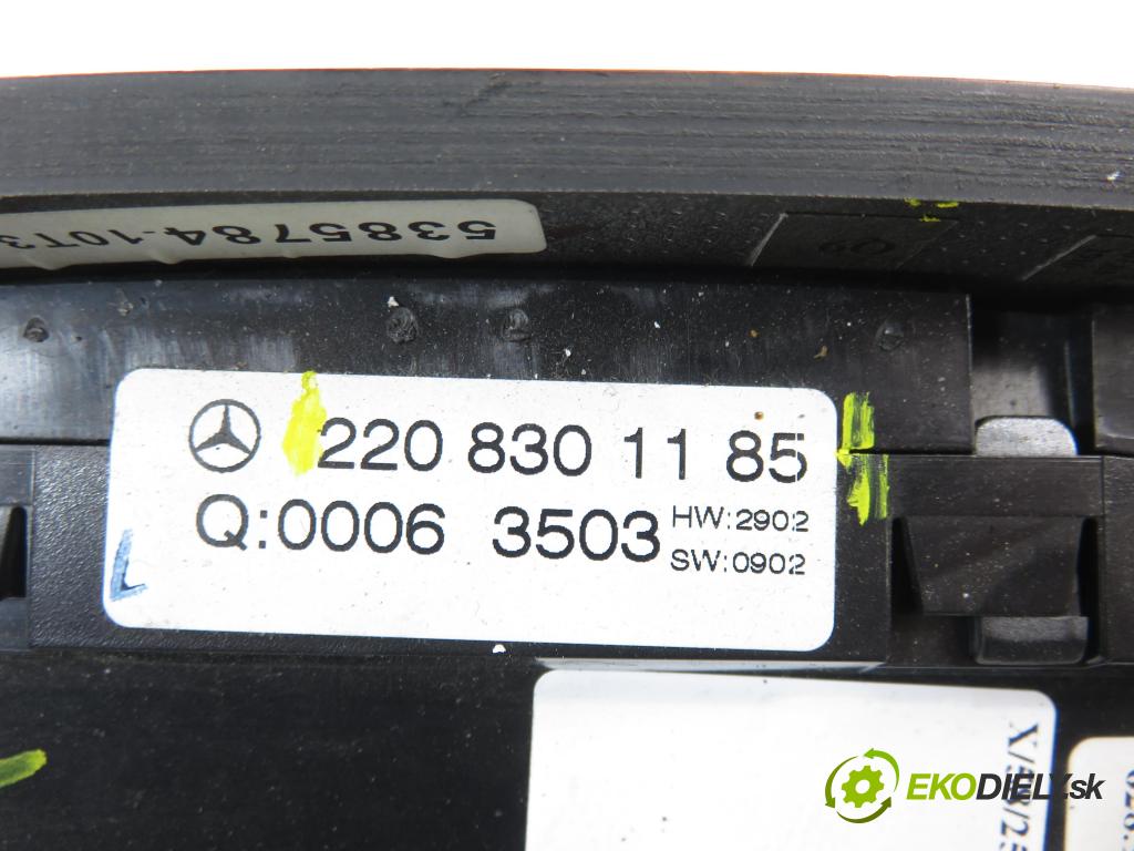 MERCEDES-BENZ KLASA S (W220) SEDAN 2003 191,00 S 400 CDI V8 260 - OM 628.960 3996,00 Panel kúrenia KLIMATRONIK 2208301185