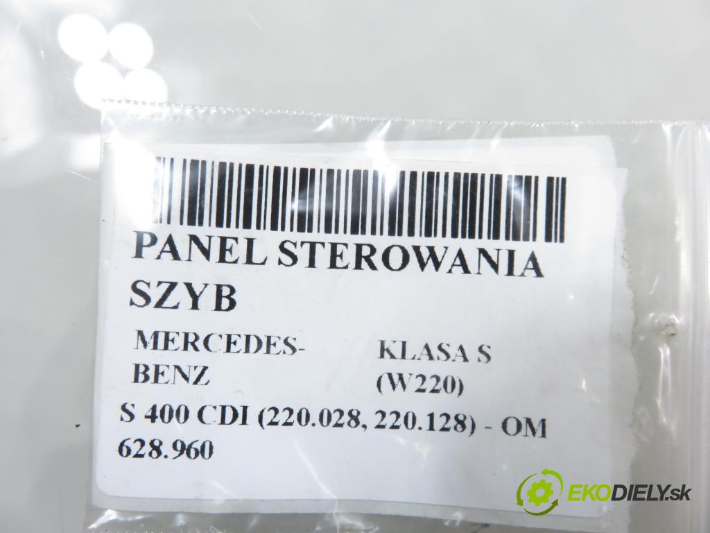 MERCEDES-BENZ KLASA S (W220) SEDAN 2003 191,00 S 400 CDI V8 260 - OM 628.960 3996,00 Panel ovládania okien 2208213179