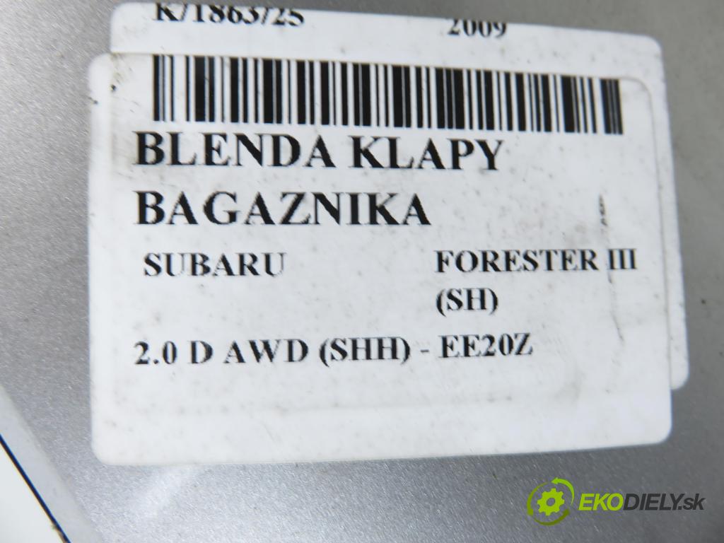 SUBARU FORESTER (SH_) SUV 2009 110,00 2.0 D AWD 1998,00 Zadné čelo dverí kufor