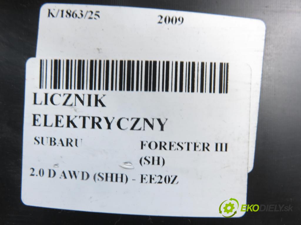 SUBARU FORESTER (SH_) SUV 2009 110,00 2.0 D AWD 1998,00 Prístrojovka elektrický 85003SC17