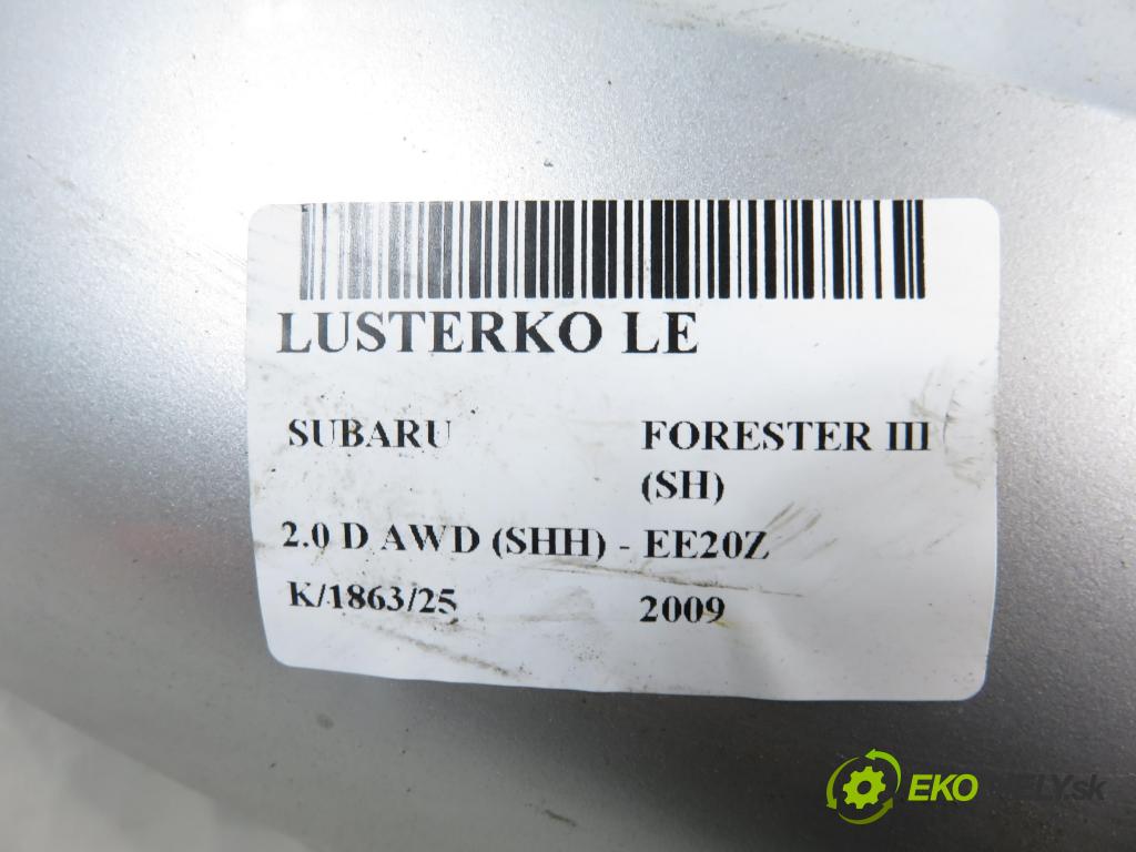 SUBARU FORESTER (SH_) SUV 2009 110,00 2.0 D AWD 1998,00 Spätné zrkadlo LE