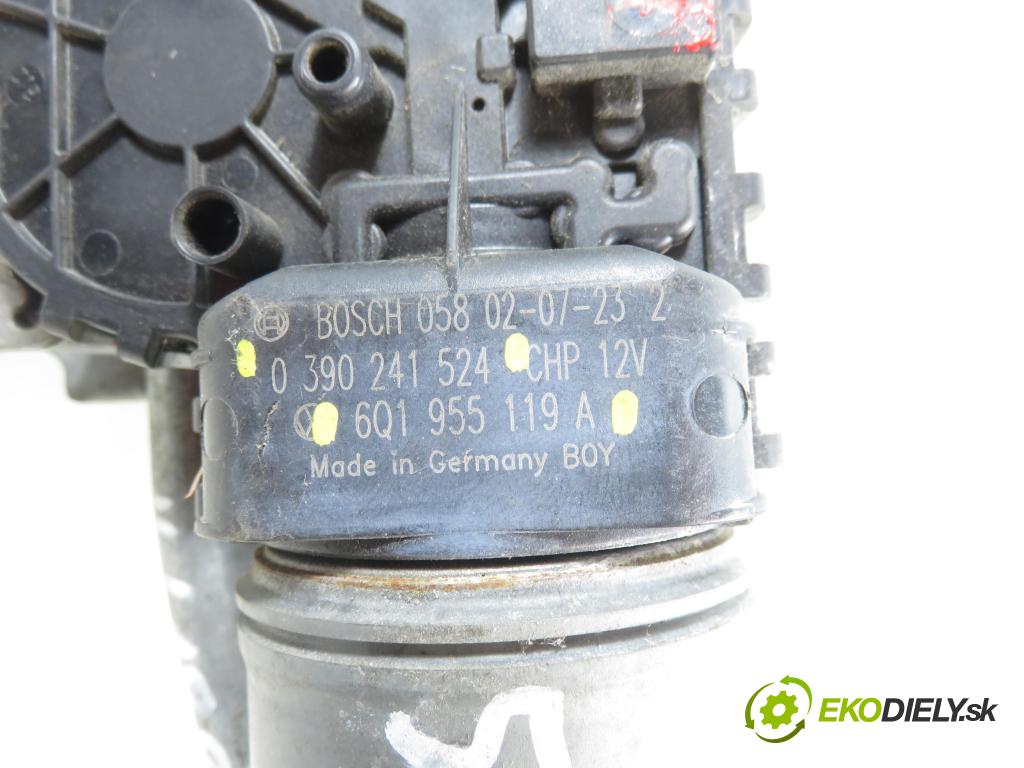 VW POLO (9N_) HB 2008 44,00 1.2 6V 60 - BBM 1198,00 Motorček stieračov 6Q1955023D ; 6Q1955119A ; 0390241524