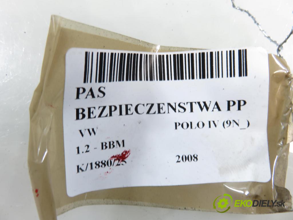 VW POLO (9N_) HB 2008 44,00 1.2 6V 60 - BBM 1198,00 Držiak bezpečnostný PP 6Q4857706H
