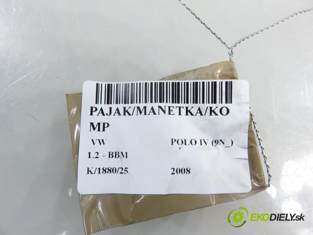 VW POLO (9N_) HB 2008 44,00 1.2 6V 60 - BBM 1198,00 páčka/prepínač 6Q0953513D ; 283396