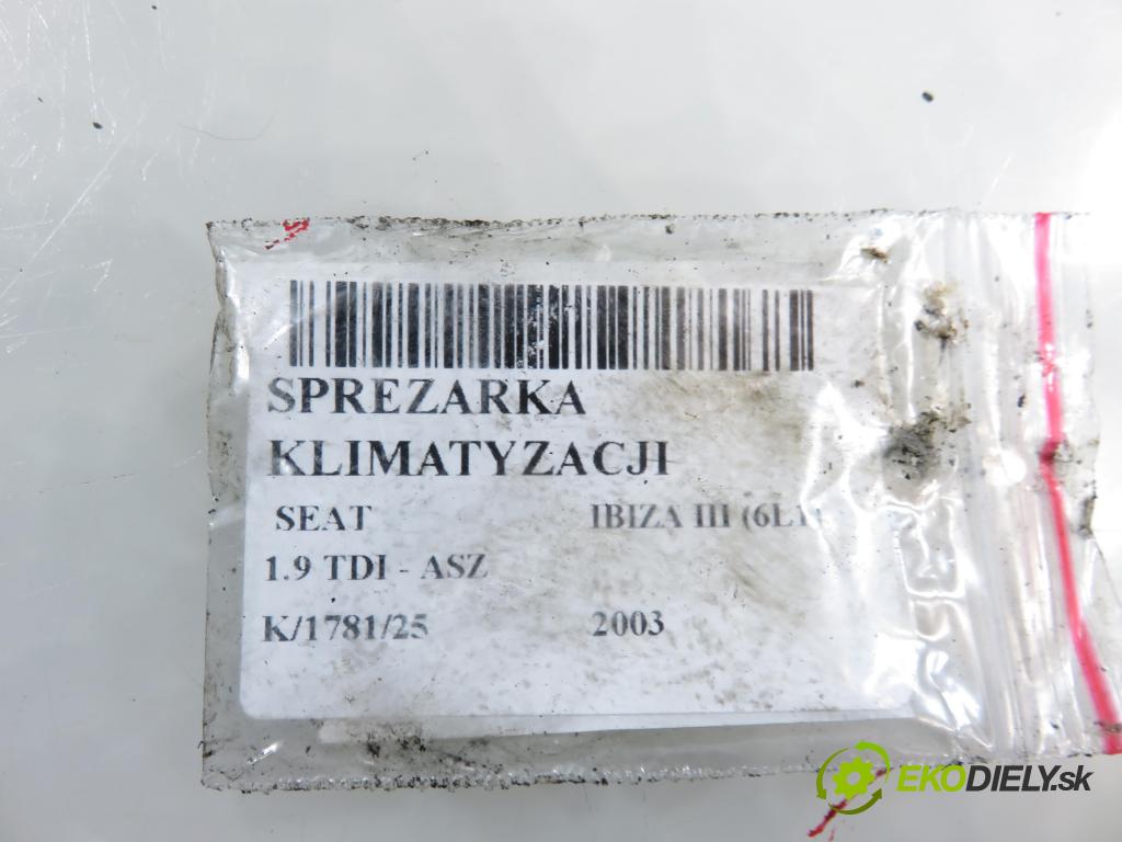 SEAT IBIZA III (6L1) HB 2003 96,00 1.9 TDI PD 130 - ASZ 1896,00 KOMPRESOR: klimatizace 6Q0820808 ; 4471908891 (Kompresor klimatizace)