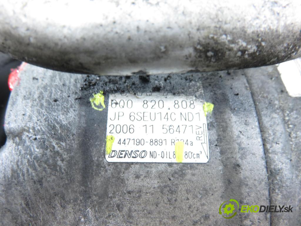 SEAT IBIZA III (6L1) HB 2003 96,00 1.9 TDI PD 130 - ASZ 1896,00 KOMPRESOR: klimatizace 6Q0820808 ; 4471908891 (Kompresor klimatizace)