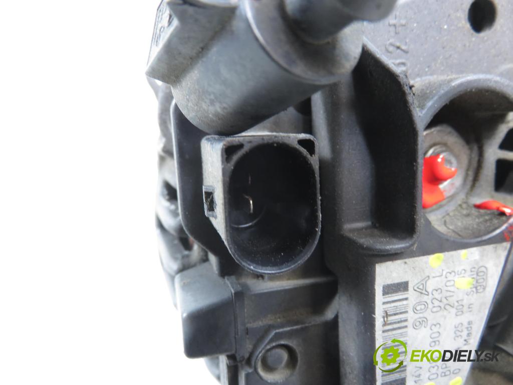 SEAT IBIZA III (6L1) HB 2003 96,00 1.9 TDI PD 130 - ASZ 1896,00 Alternátor 038903023L ; 0124325001 (Alternátor)