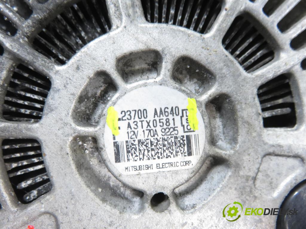 SUBARU FORESTER (SH_) SUV 2009 110,00 2.0 D AWD 1998,00 Alternátor A3TX0581 ; 23700AA640 (Alternátor)
