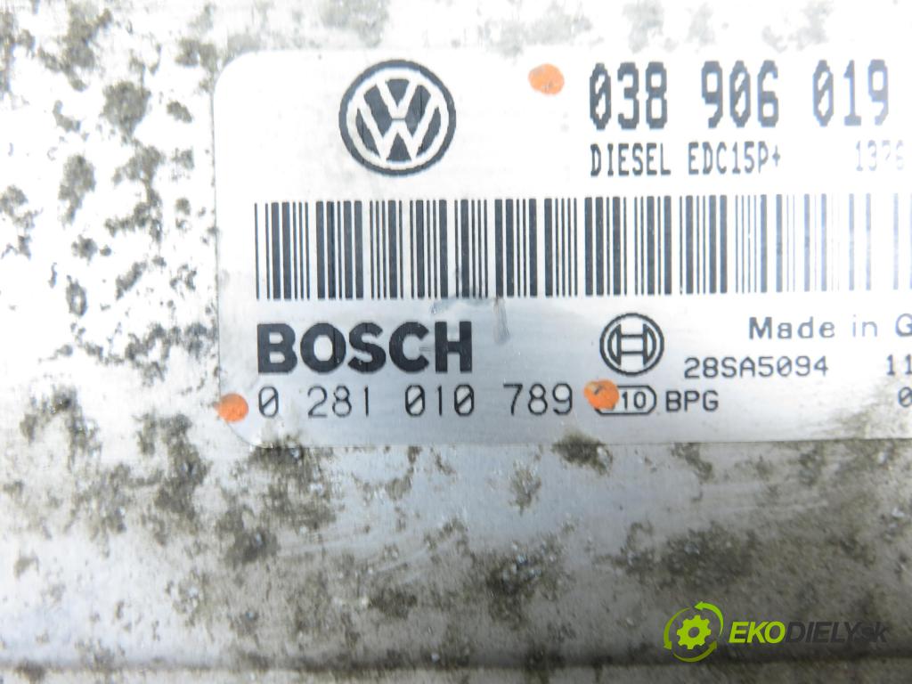 SKODA OCTAVIA I Combi (1U5) KOMBI 2002 74,00 1.9 TDI 4x4 - ATD 1896,00 Riadiaca jednotka Motor 038906019FJ ; 0281010789