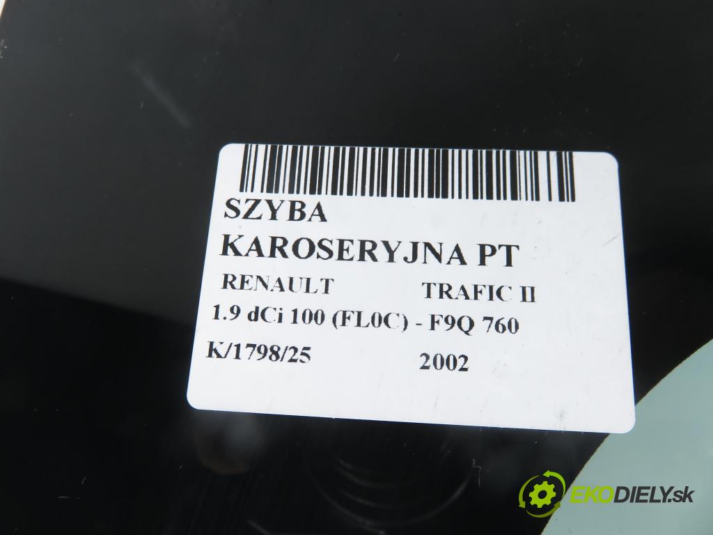 FORD TRANSIT CONNECT (P65_, P70_, P80_) KOMBIVAN 2008 81,00 1.8 TDCi - RWPA 1753,00 Okno dverí pravé zadné 