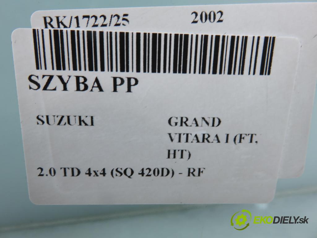 SUZUKI GRAND VITARA I (FT, HT) TERENOWY 2002 64,00 2.0 TD 87 4x4 - RF (MAZDA) 1998,00 Okno PP 