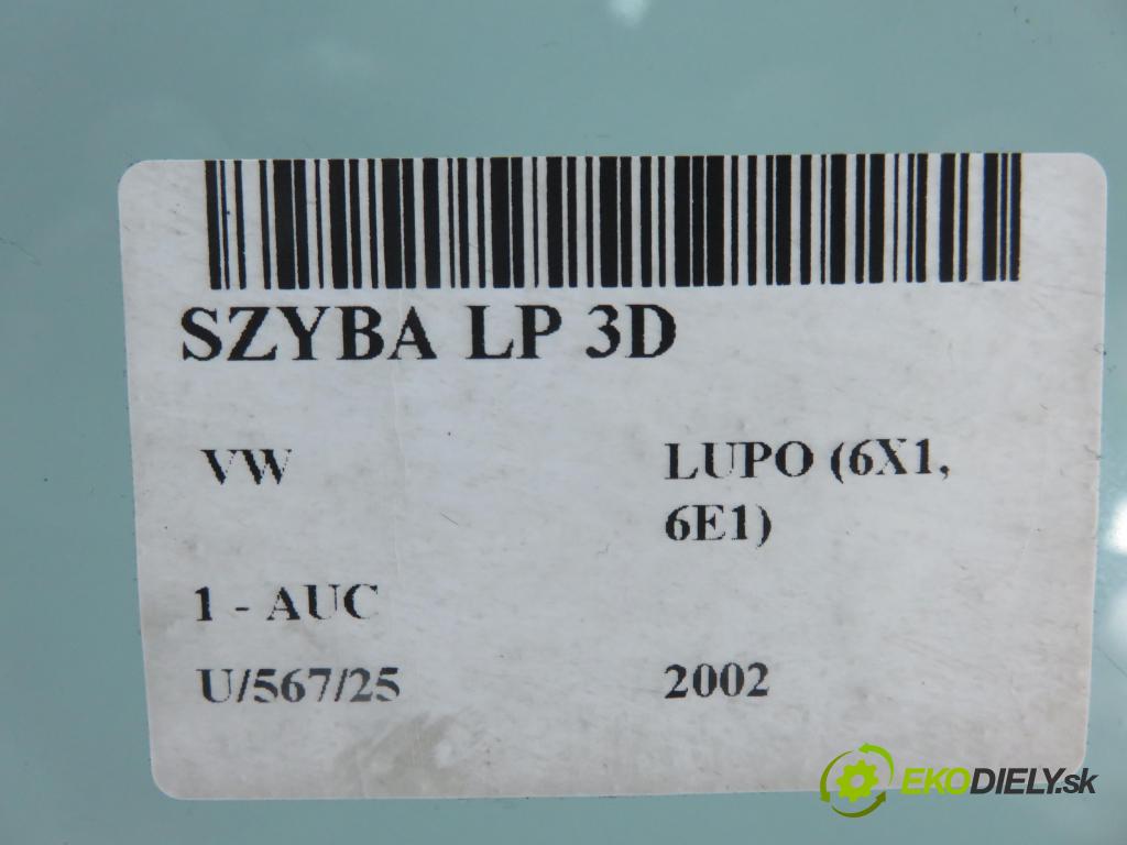 VW LUPO (6X1, 6E1) HB 2002 37,00 1 - AUC 999,00 Okno LP 3D 