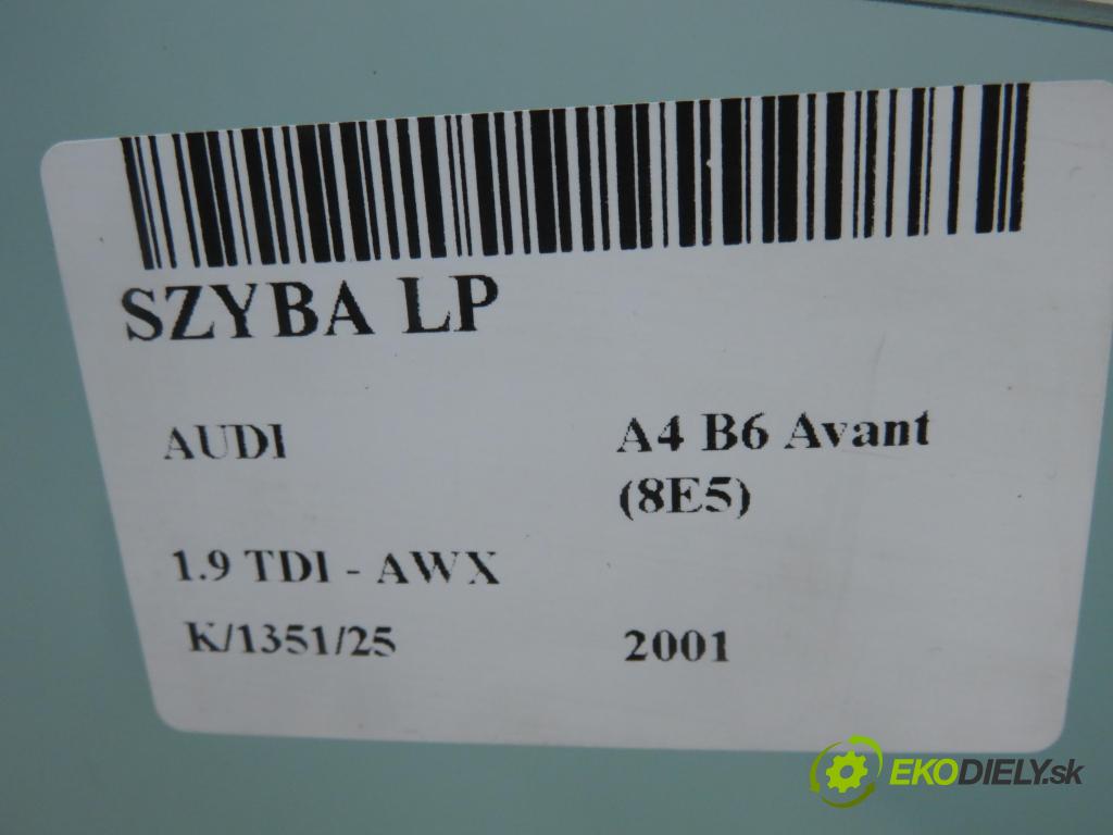 AUDI A4 Avant (8E5, B6) KOMBI 2001 96,00 1.9 TDI - AWX 1896,00 Okno LP 
