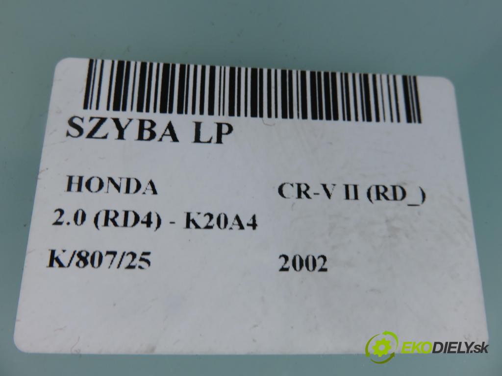 HONDA CR-V II (RD_) SUV 2002 110,00 2.0 (RD4) - K20A4 1998,00 Okno LP 