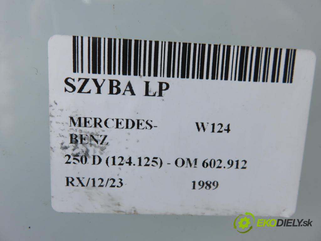 MERCEDES-BENZ Sedan (W124) SEDAN 1989 66,00 250 D 2497,00 Okno LP 