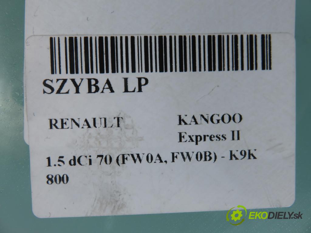 RENAULT KANGOO Express II (FW0/1_) FURGON 2011 50,00 1.5 dCi 70 - K9K 800 1461,00 Okno LP 