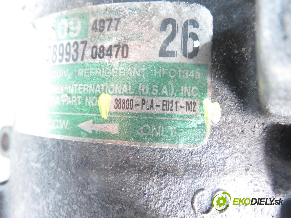 HONDA CIVIC VII Hatchback (EU, EP, EV) HB 2004 55,00 1.4 i 75 - D14Z6 1396,00 KOMPRESOR: klimatizácie 38800PLAE02 ; 38800PLAE02M2 (Kompresor klimatizácie)