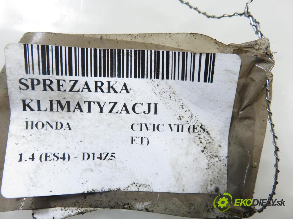 HONDA CIVIC VII Hatchback (EU, EP, EV) HB 2004 55,00 1.4 i 75 - D14Z6 1396,00 KOMPRESOR: klimatizácie 38800PLAE02 ; 38800PLAE02M2 (Kompresor klimatizácie)