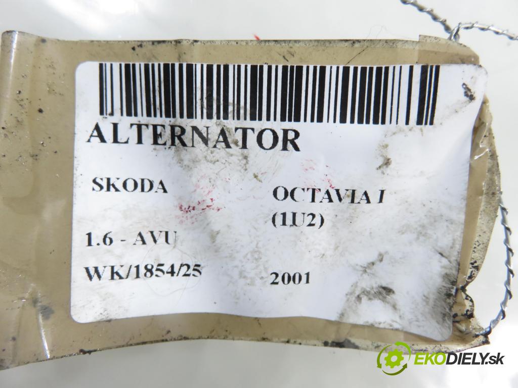 SKODA OCTAVIA I (1U2) LIFTBACK 2001 75,00 1.6 - AVU 1595,00 Alternátor 038903018A ; 0124325032 (Alternátor)