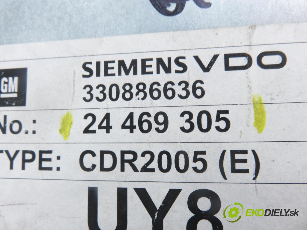 OPEL MERIVA A nadwozie wielkoprzestrzenne (MPV) (X03) MINIVAN 2004 55,00 1.7 DTI 75 - Y 17 DT 1686,00 RADIO CD 24469305