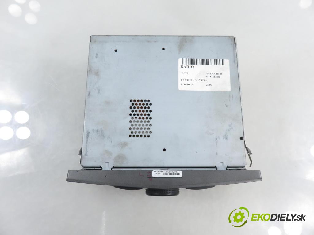 OPEL ASTRA H GTC (L08) HB 2009 81,00 1.7 CDTI - A 17 DTJ 1686,00 RADIO 13251045 ; 13178570