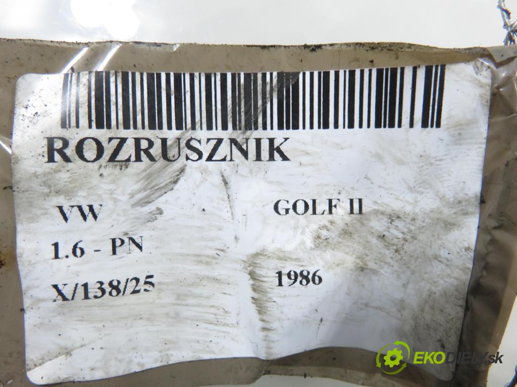 VW GOLF II (19E, 1G1) HB 1986 51,00 1.6 - PN 1595,00 startér 055911023H ; 0001211257 (Startér)