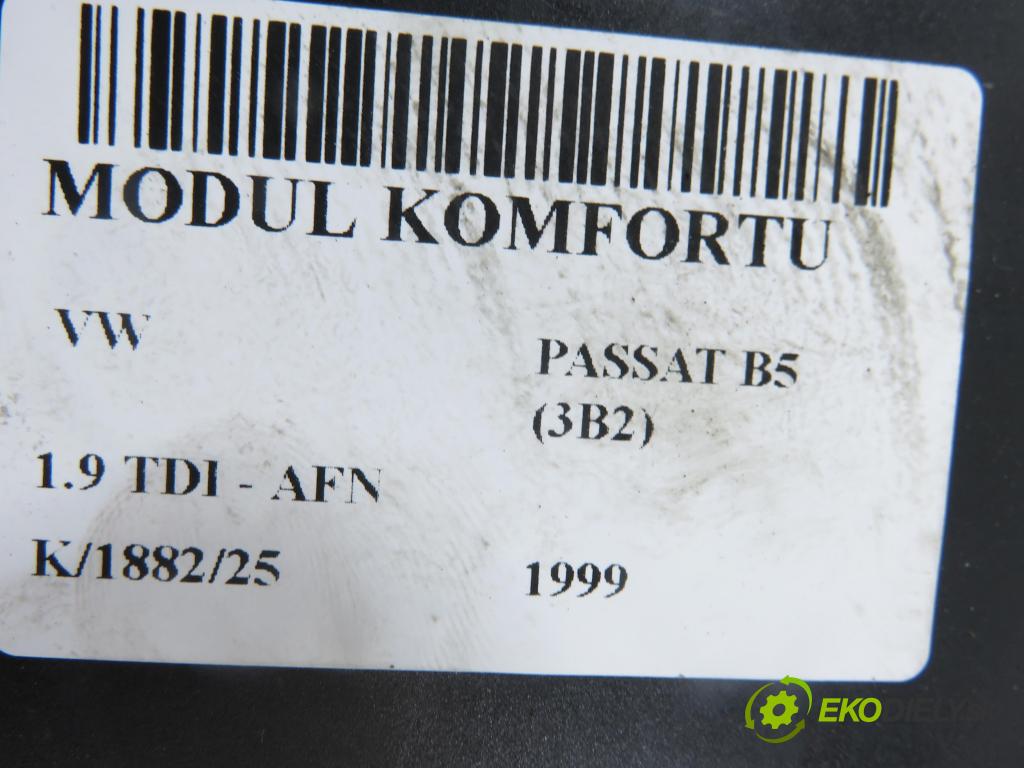 VW PASSAT B5 (3B2) SEDAN 1999 81,00 1.9 TDI 110 - AFN 1896,00 MODUL komfortu 1K0959799N ; 5DK007954