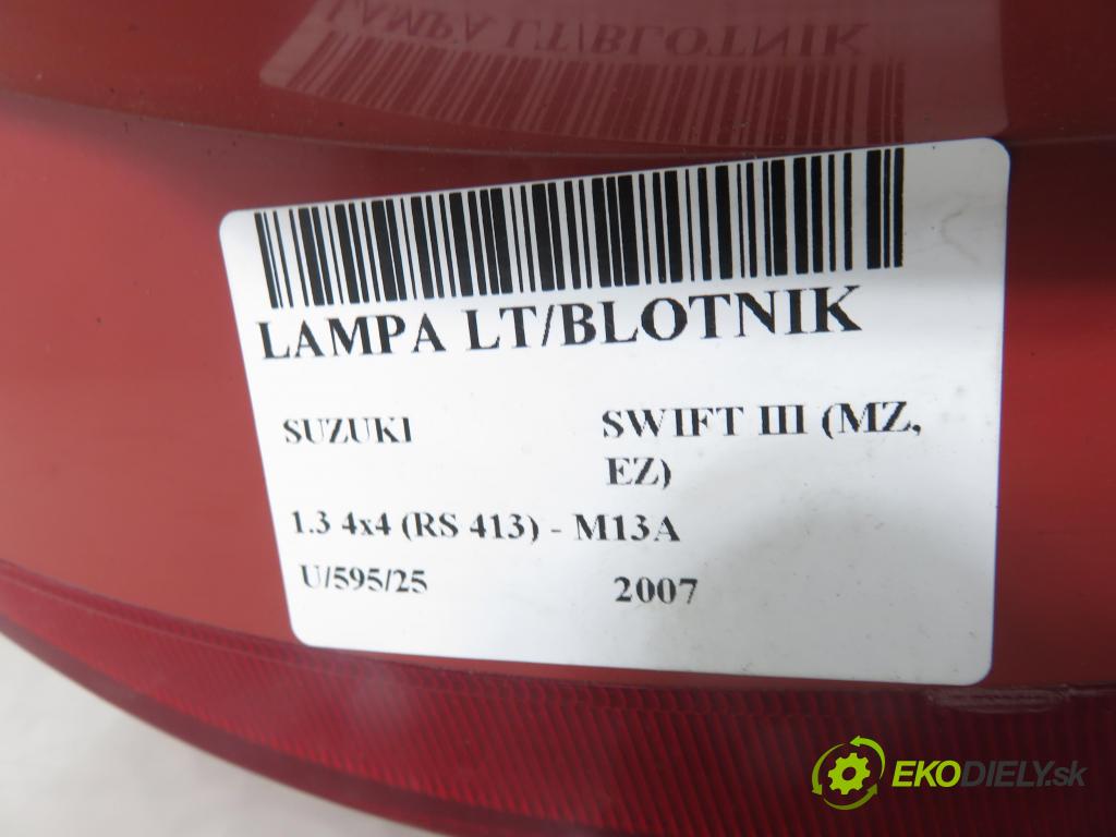 SUZUKI SWIFT III (MZ, EZ) HB 2007 68,00 1.3 4x4 (RS 413) - M13A 1328,00 Svetlo ľavé zadné