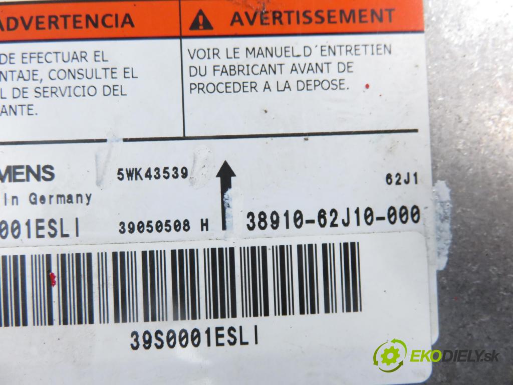 SUZUKI SWIFT III (MZ, EZ) HB 2007 68,00 1.3 4x4 (RS 413) - M13A 1328,00 MODUL air BAG 3891062J10000 ; 5WK43539