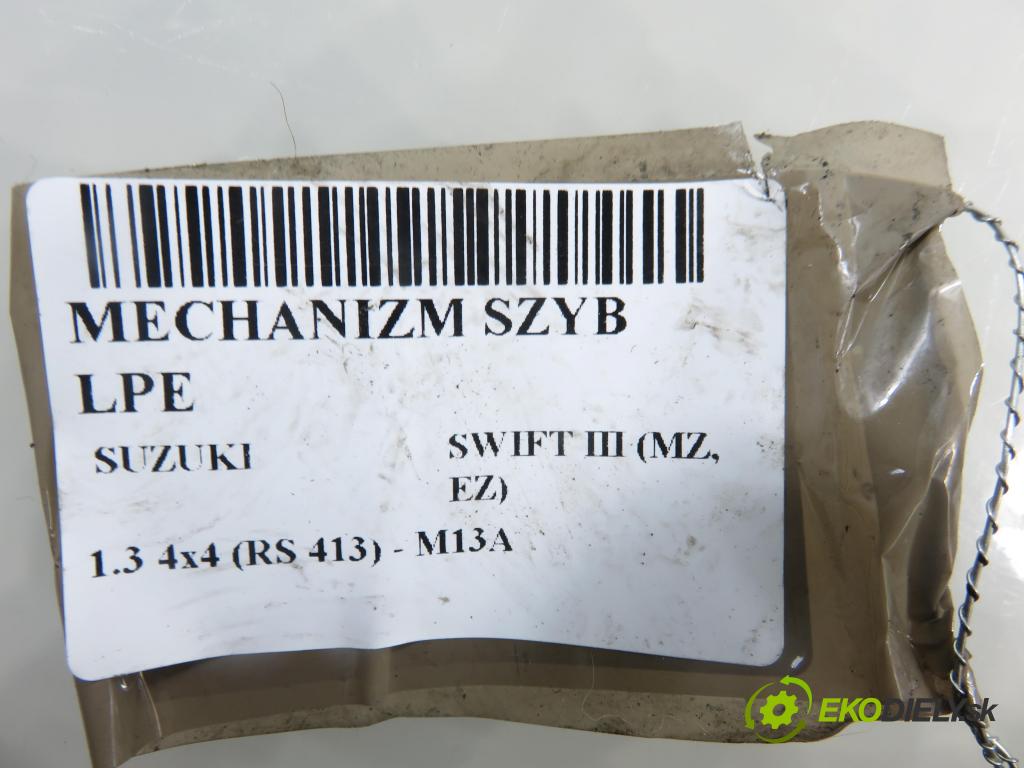 SUZUKI SWIFT III (MZ, EZ) HB 2007 68,00 1.3 4x4 (RS 413) - M13A 1328,00 Mechanizmus okien
