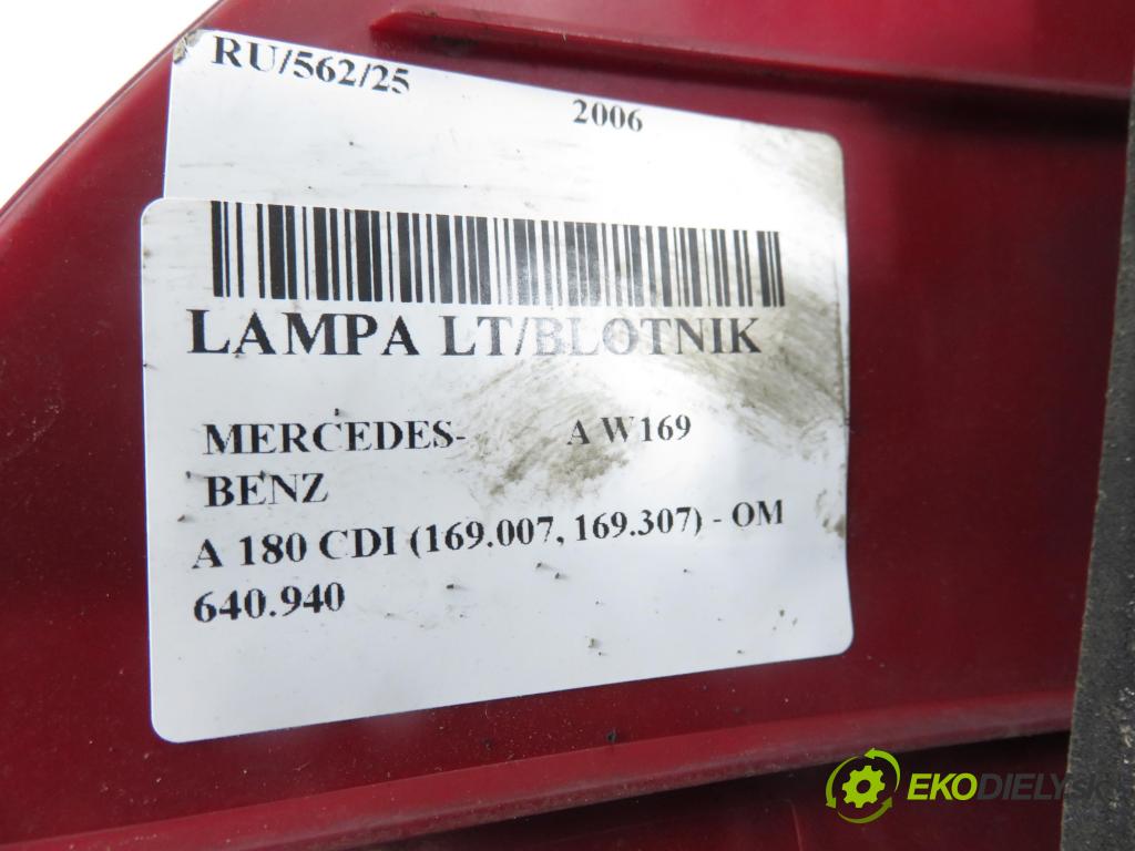 MERCEDES-BENZ KLASA A (W169) HB 2006 80,00 2.0 CDI 109 - OM 640.940 1991,00 Svetlo ľavé zadné 
