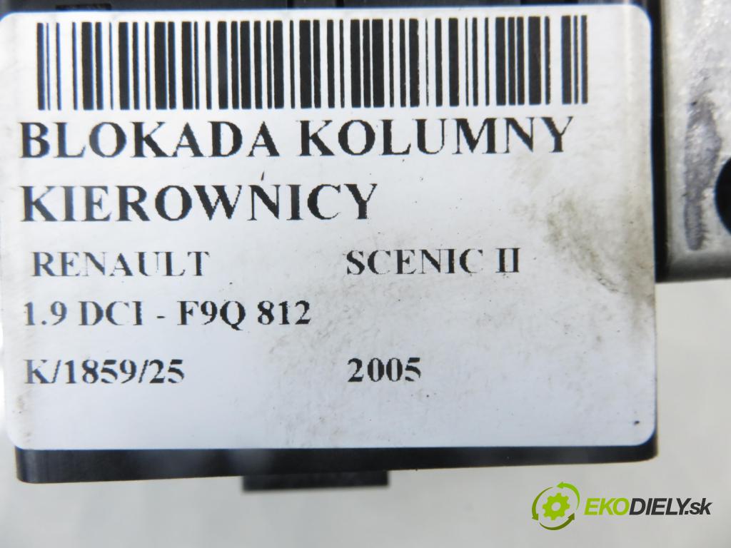 RENAULT SCENIC II (JM0/1_) MINIVAN 2005 88,00 1.9 DCI - F9Q 812 1870,00 blokáda tyče volantu 8200033233